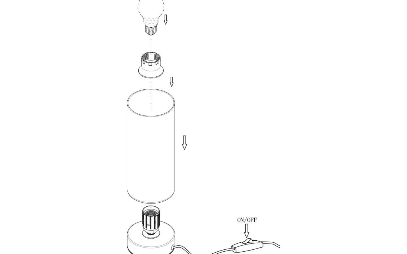 Damasco Bordslampa 22cm Nickel