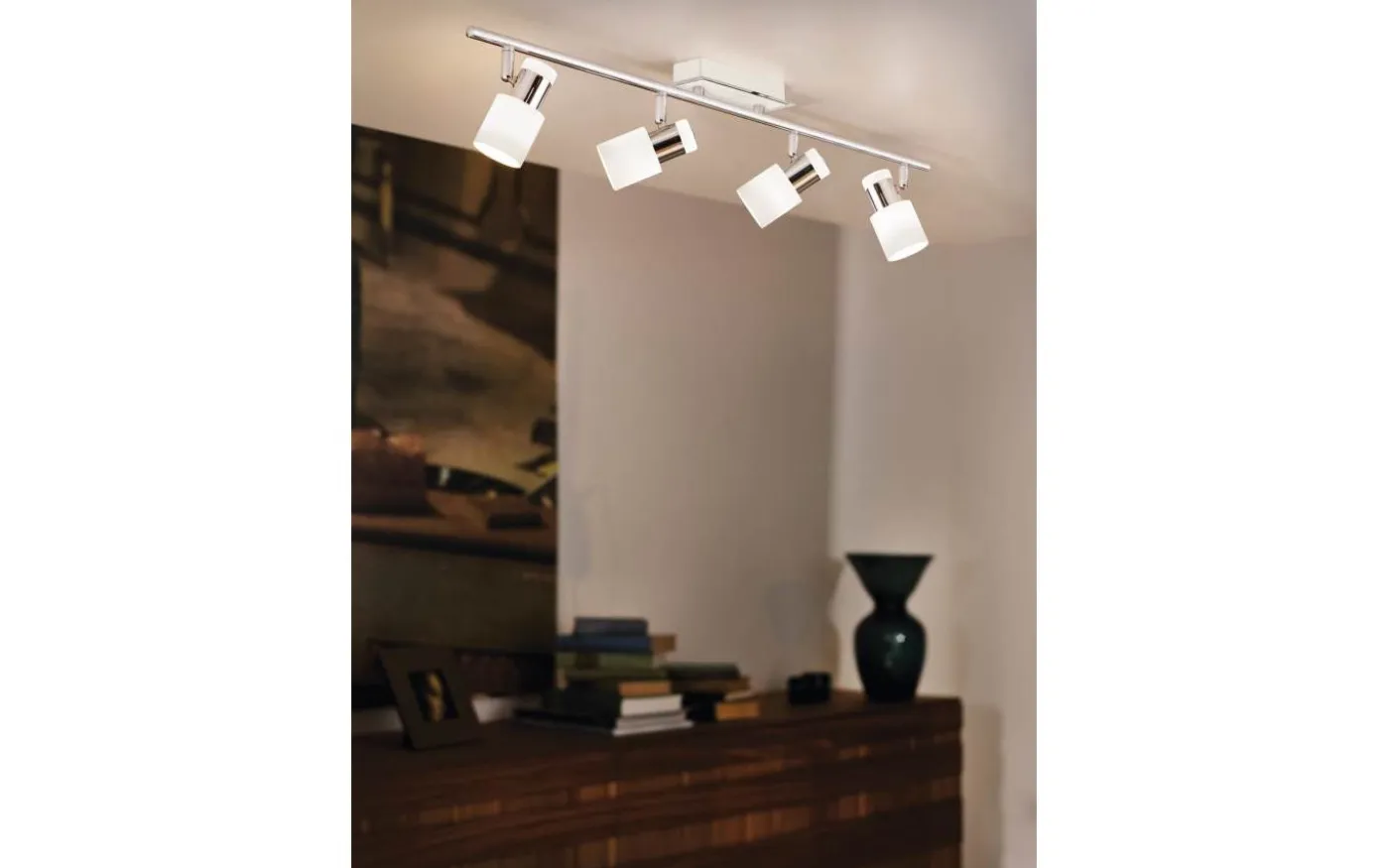 Davida Takspotlight 78cm GU10 LED 3000K 4x5W Vit