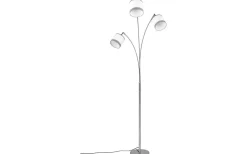 Davos Golvlampa 3-delad E14 krom/vit