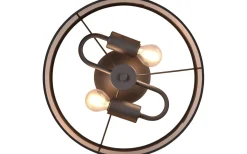 Davos Plafond 30cm 2xE14 matt svart/grå