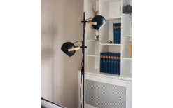 DC Golvlampa 2L 150cm Svart/Ek