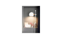 DC Vägglampa 52cm Vit/Ek