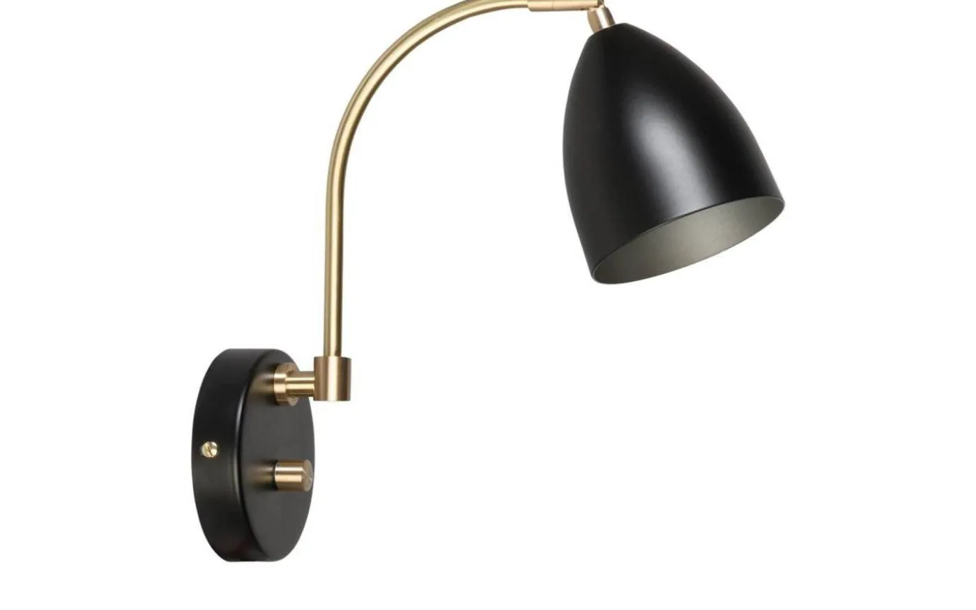 Deluxe Vägglampa LED GU5,3 Svart/Mässing