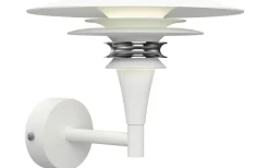 Diablo Vägglampa Mattvit/Krom