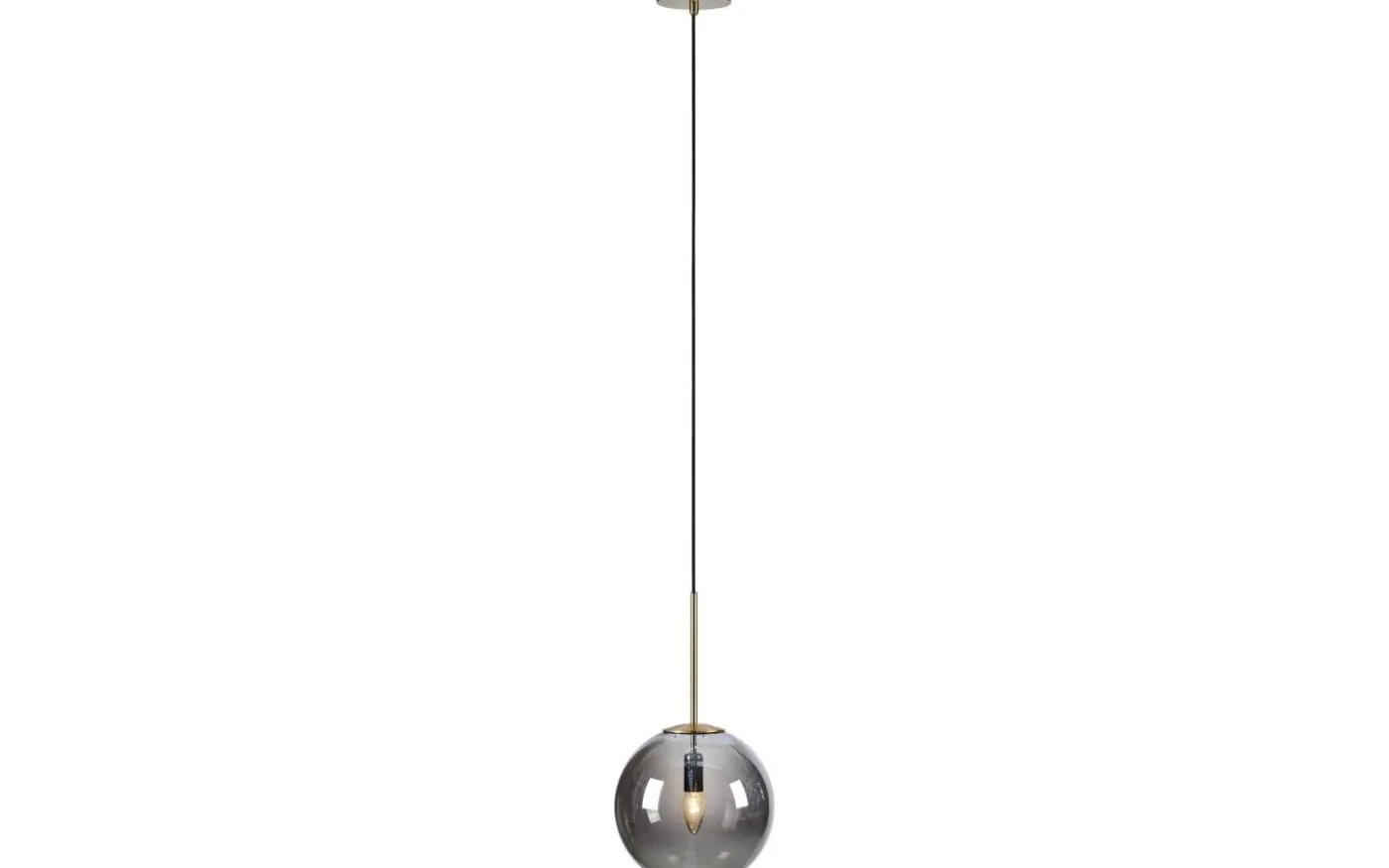 Dione Taklampa 25cm Rök/Mässing