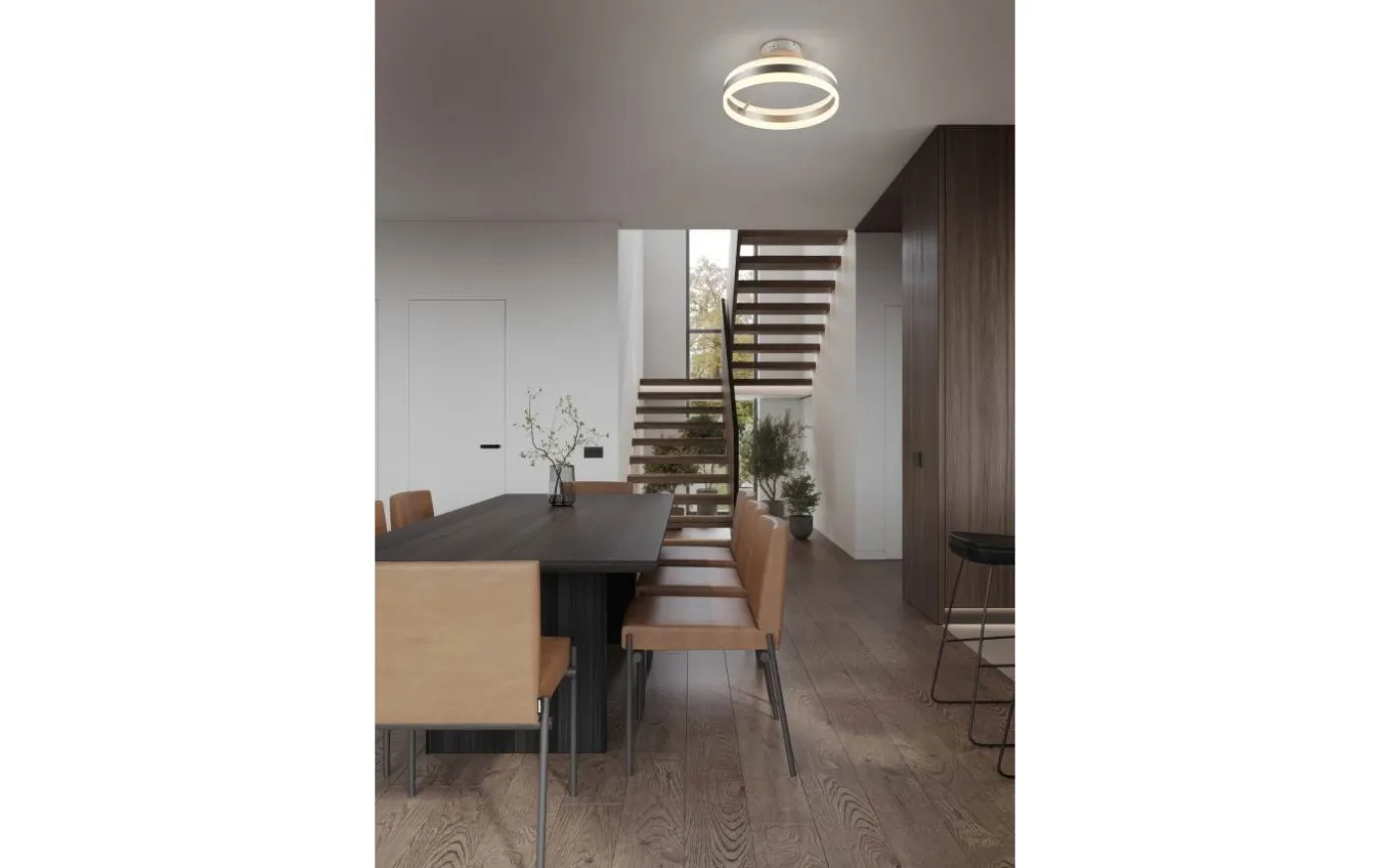 Dios Plafond LED 40cm i borstat stål