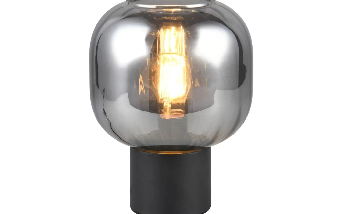 Diva Bordslampa E27 mattsvart/förkromad