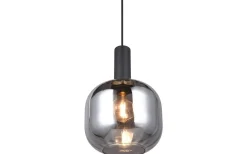 Diva Fönsterlampa 20cm E27 mattsvart/förkromad