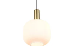 Diva Fönsterlampa 20cm E27 matt mässing/vit