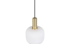 Diva Fönsterlampa 20cm E27 matt mässing/vit