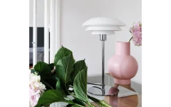 DL31 Bordslampa 50cm Opal/Krom