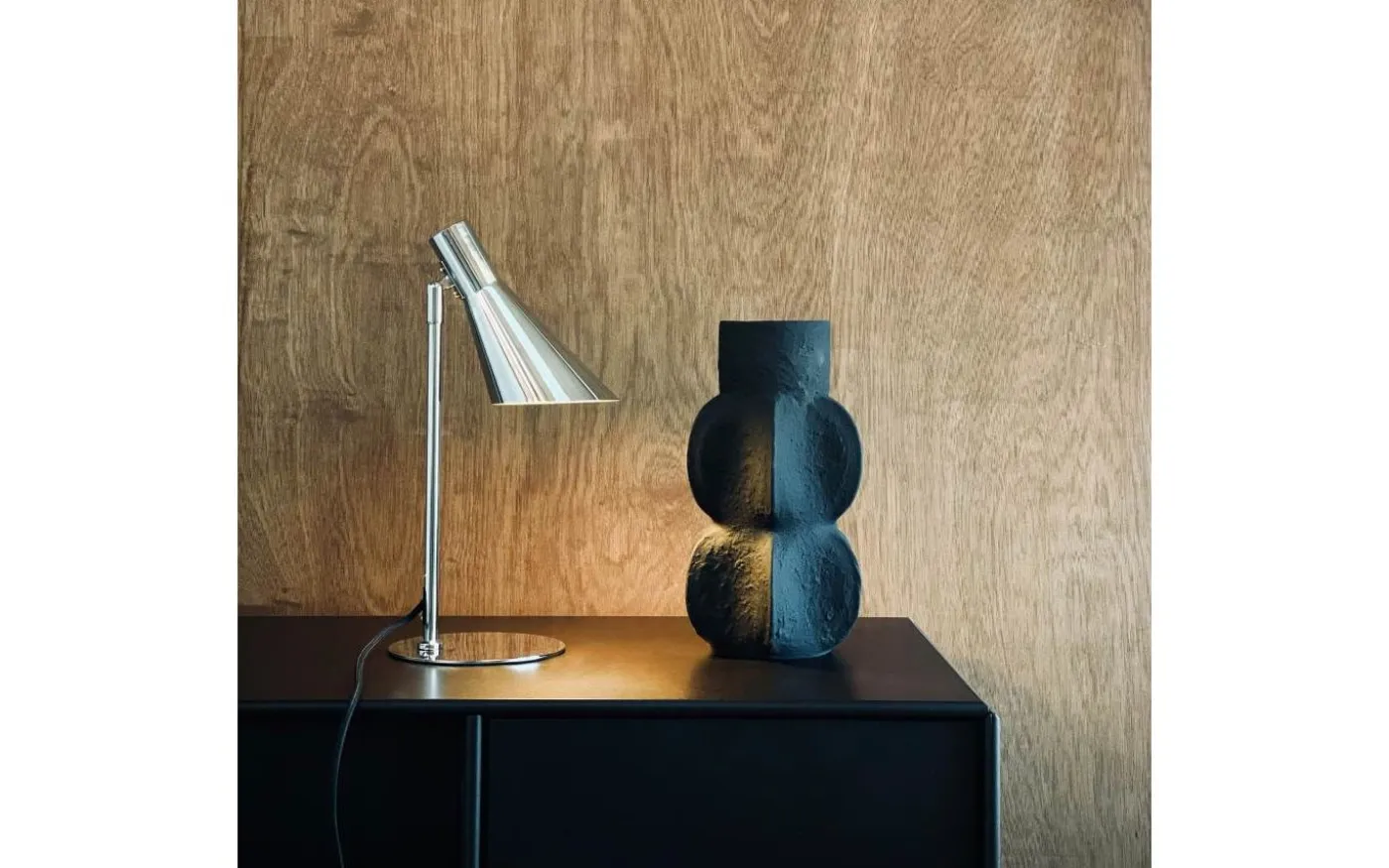 DL12 Mini Skrivbordslampa 39,5cm Krom