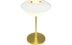DL20 Uppladdningsbar Bordslampa 30cm LED 3000K 1,5W Opal/Mässing