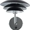 DL20 Vägglampa Svart/Krom