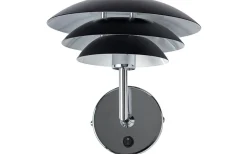 DL20 Vägglampa Svart/Krom