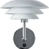 DL20 Vägglampa Vit/Krom