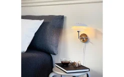 DL20 Vägglampa Vit/Krom