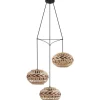 Dondarrion Taklampa 57cm 3L Natur/Svart