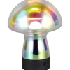 Dooley Bordslampa LED transparent, skimrande, uppladdningsbar