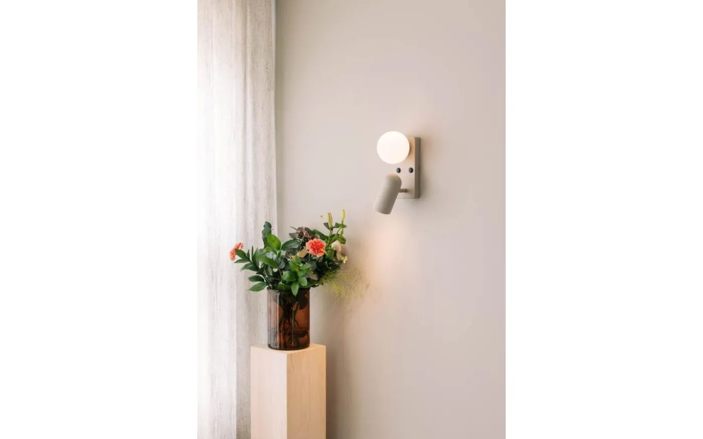 Doppio Vägglampa Beige