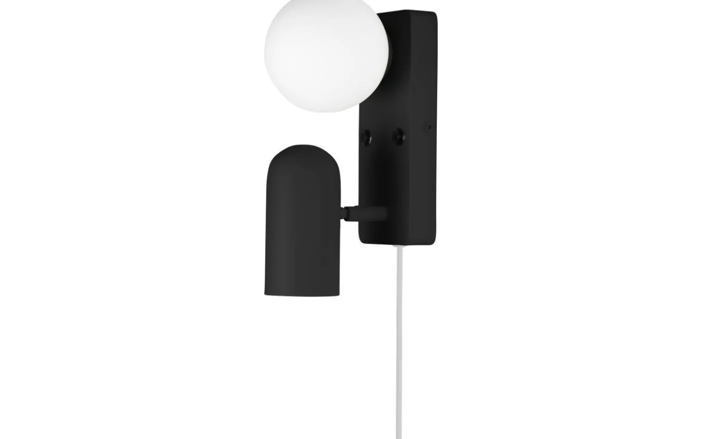 Doppio Vägglampa Svart
