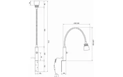 Eketorp Sänglampa LED 3W 2700K Vit/Stål