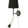 Eketorp Vägglampa E27+LED 3W 2800K Svart