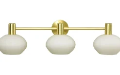 Elba Vägglampa Matt Mässing/Opalvit IP44