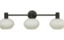 Elba Vägglampa Svart/Opalvit IP44