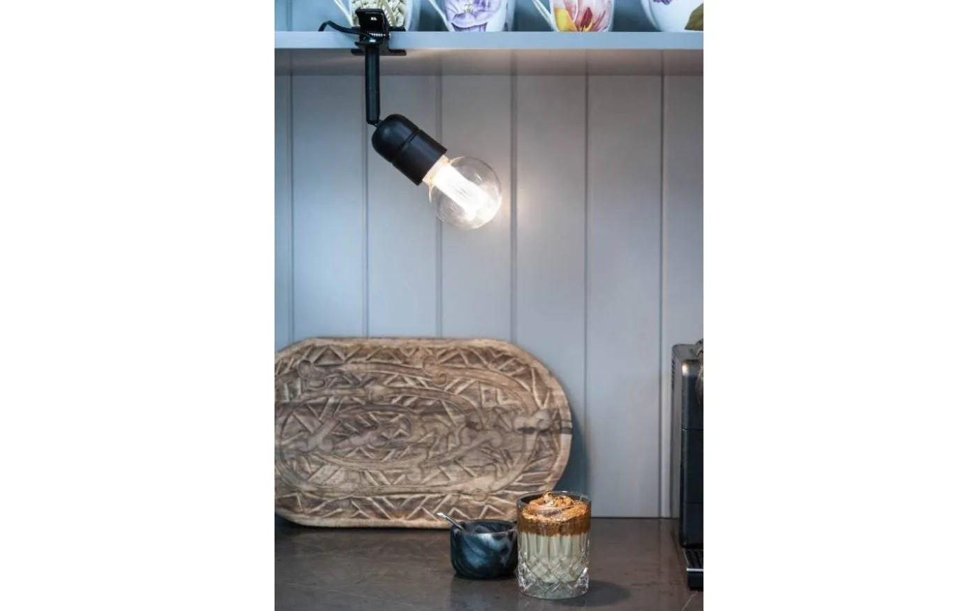 Elegance Klämlampa Svart