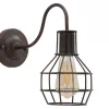 Elegante Vägglampa 30cm Brun