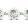 Ellen 230V Spotlight Dim to Warm 2200-2700K 6W Vit 3-pack IP65