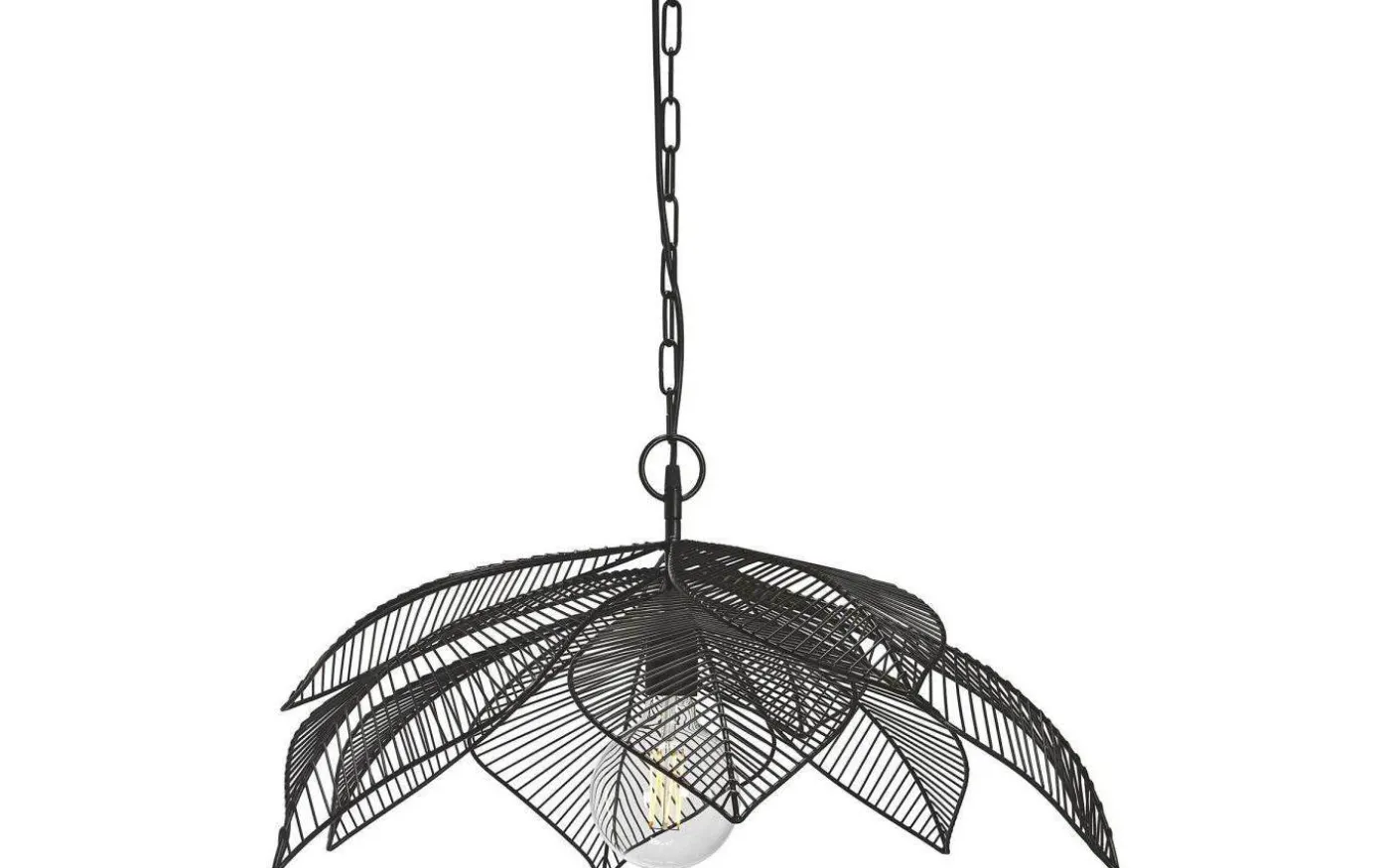 Elm Taklampa 70cm Svart