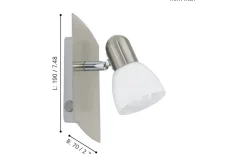 Enea Vägglampa Nickel