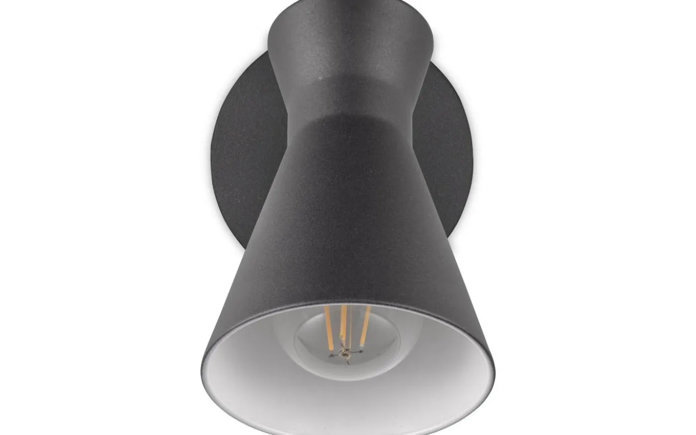 Enzo Vägglampa E27 mattsvart