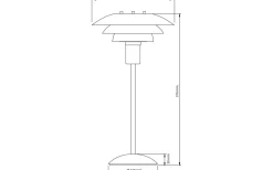 Epsilon Bordslampa 37cm Beige