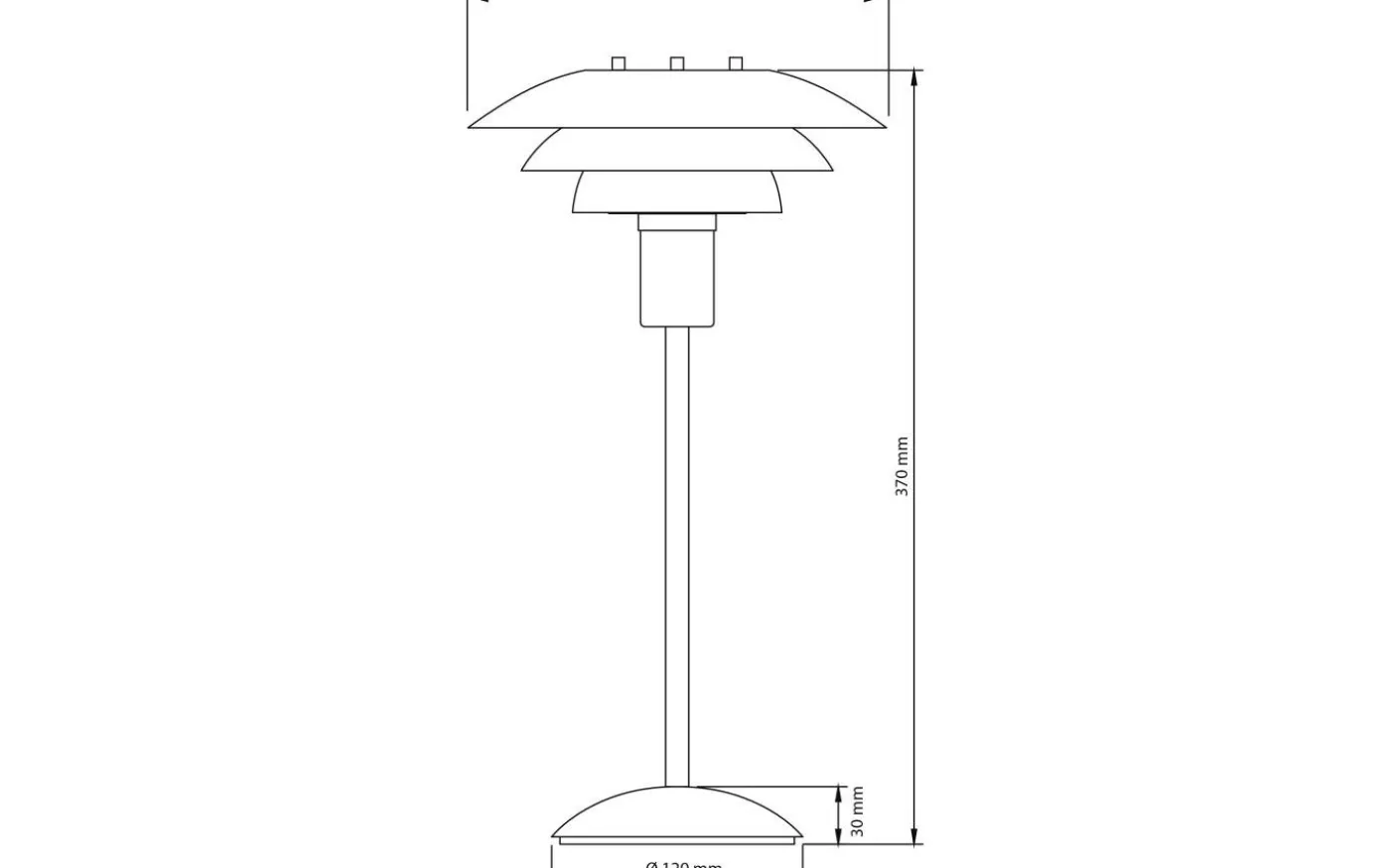 Epsilon Bordslampa 37cm Beige