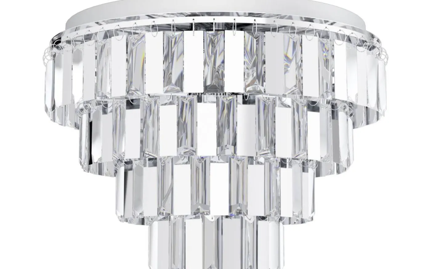 Erseka Kristallplafond 49cm Krom