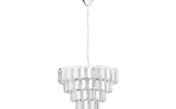 Erseka Taklampa Kristall 49cm Krom