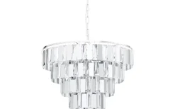 Erseka Taklampa Kristall 49cm Krom
