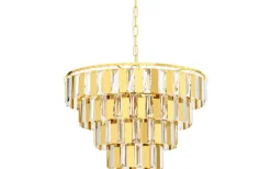 Erseka Taklampa Kristall 49cm Mässing