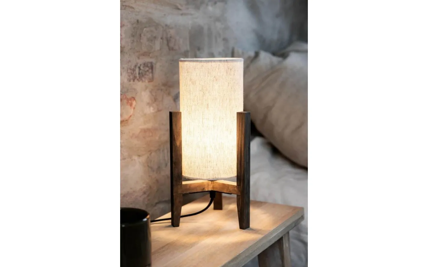 Eruca Bordslampa 34cm Vit/Brun