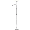 Erzwo Golvlampa uplight E27 + E14 grå