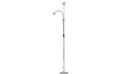 Erzwo Golvlampa uplight E27 + E14 grå