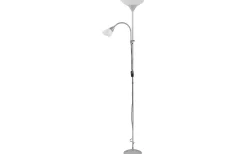 Erzwo Golvlampa uplight E27 + E14 grå