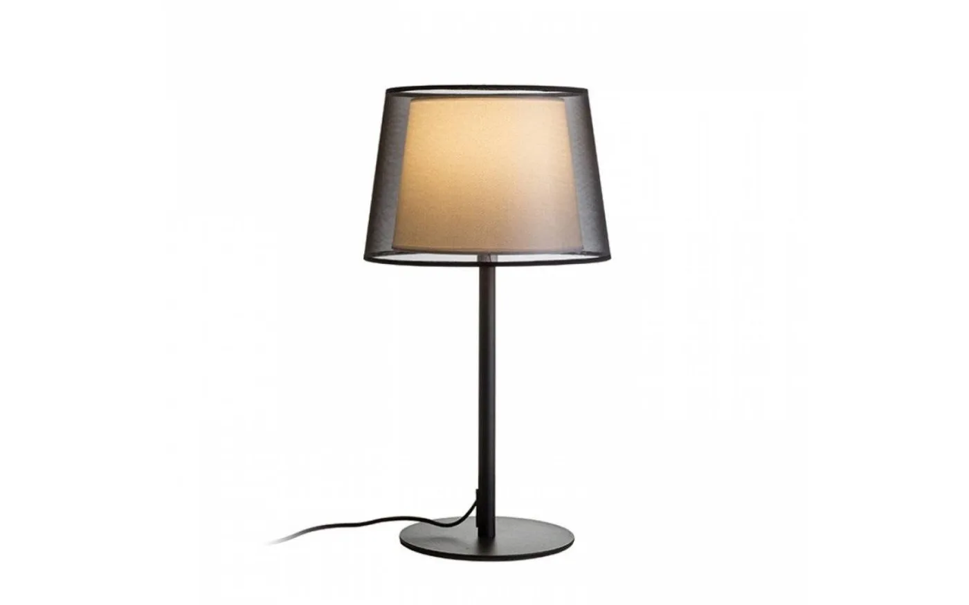 Esplanade Bordslampa 74cm Svart/Vit/Krom E27