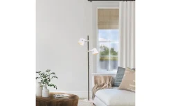 Espresso Golvlampa 150cm Vit/Trä