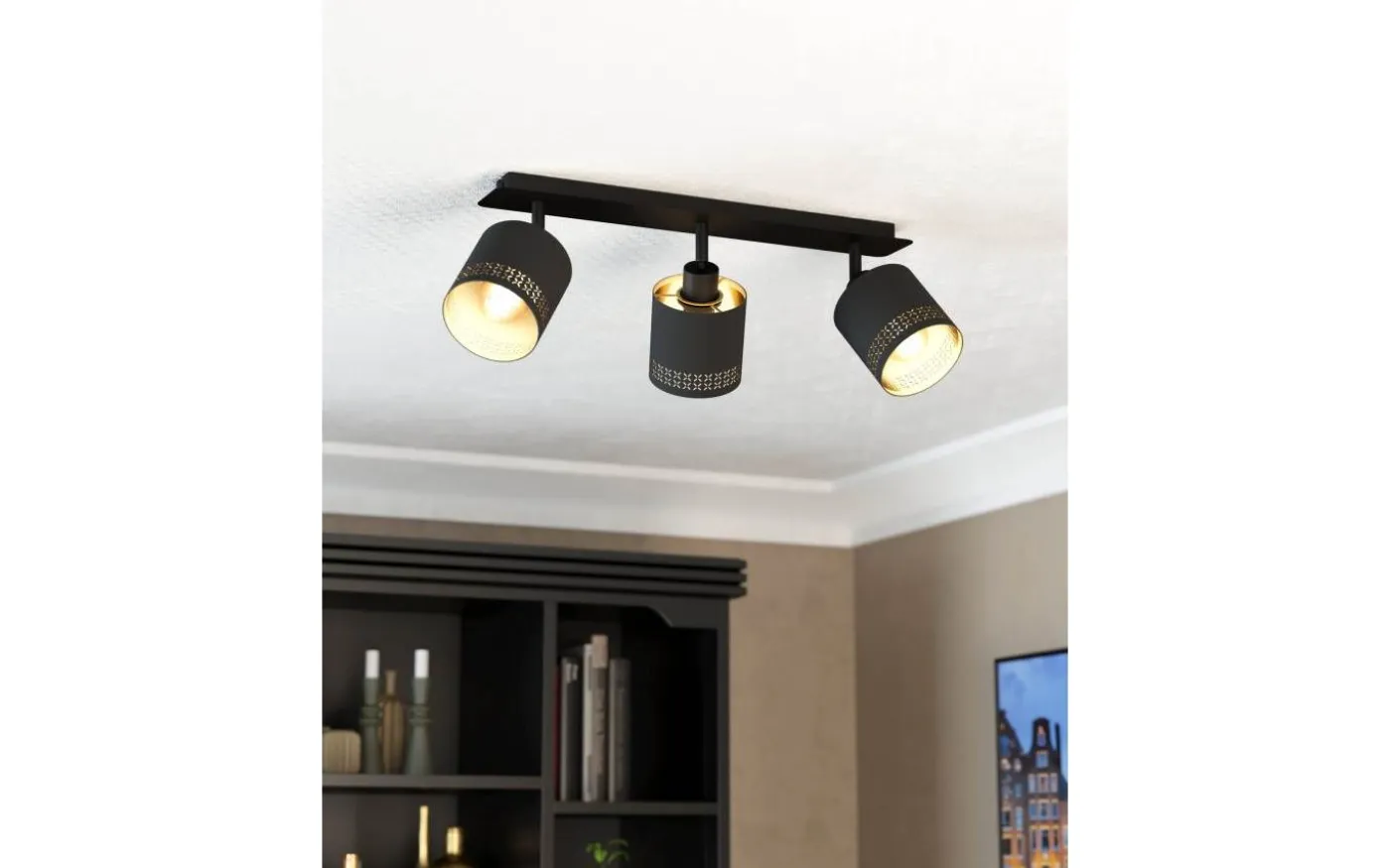 Esteperra Takspotlight 58cm Svart/Guld