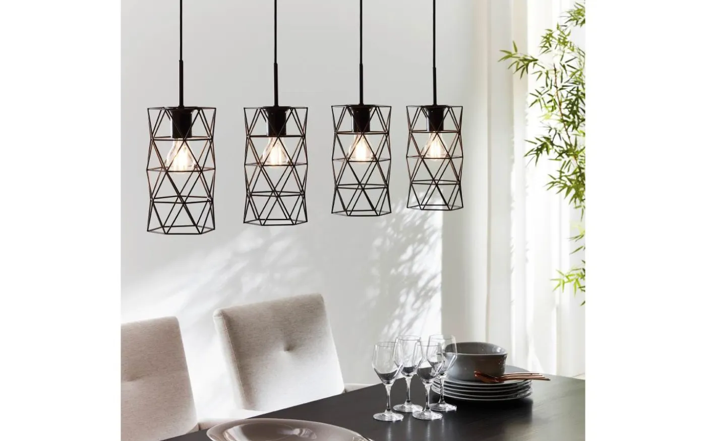 Estevau Taklampa 98cm Mörkbrun