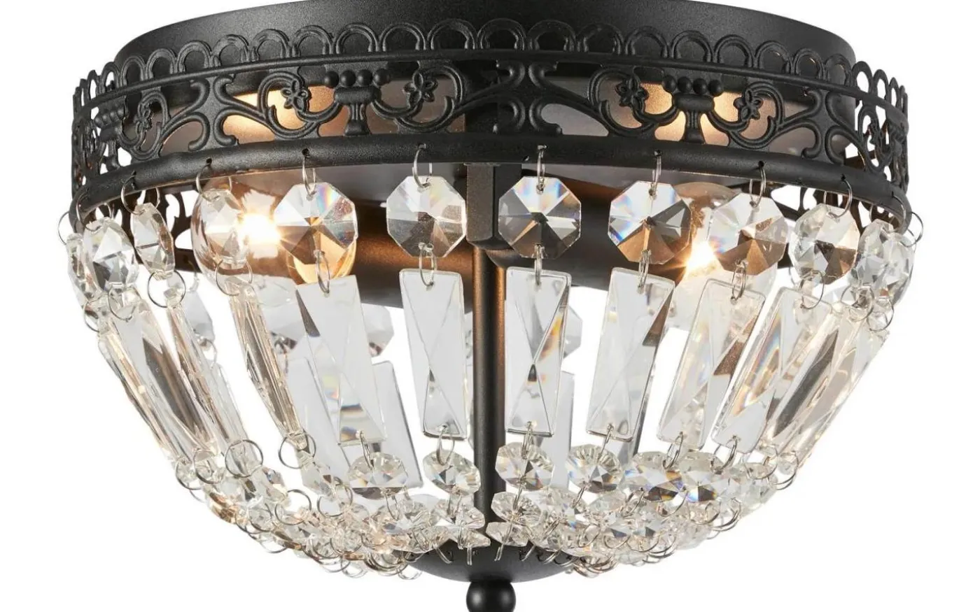 Etienne Kristallplafond 25cm 2L Svart